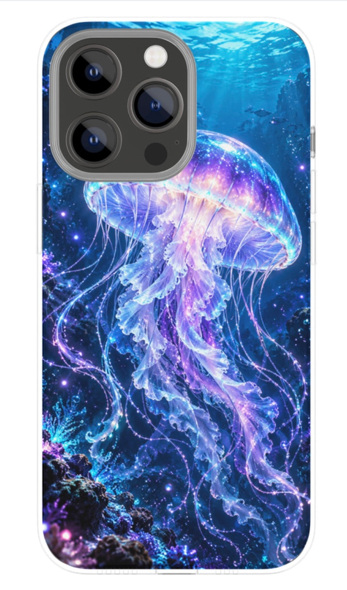 Bioluminescent Jellyfish phone case