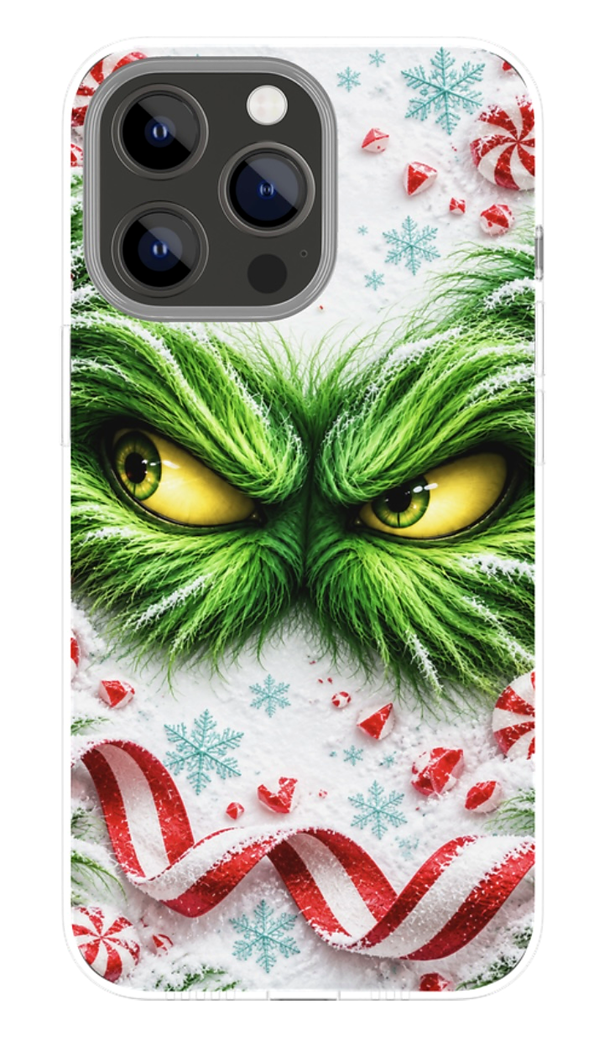 Christmas Mischief Snowflakes phone case