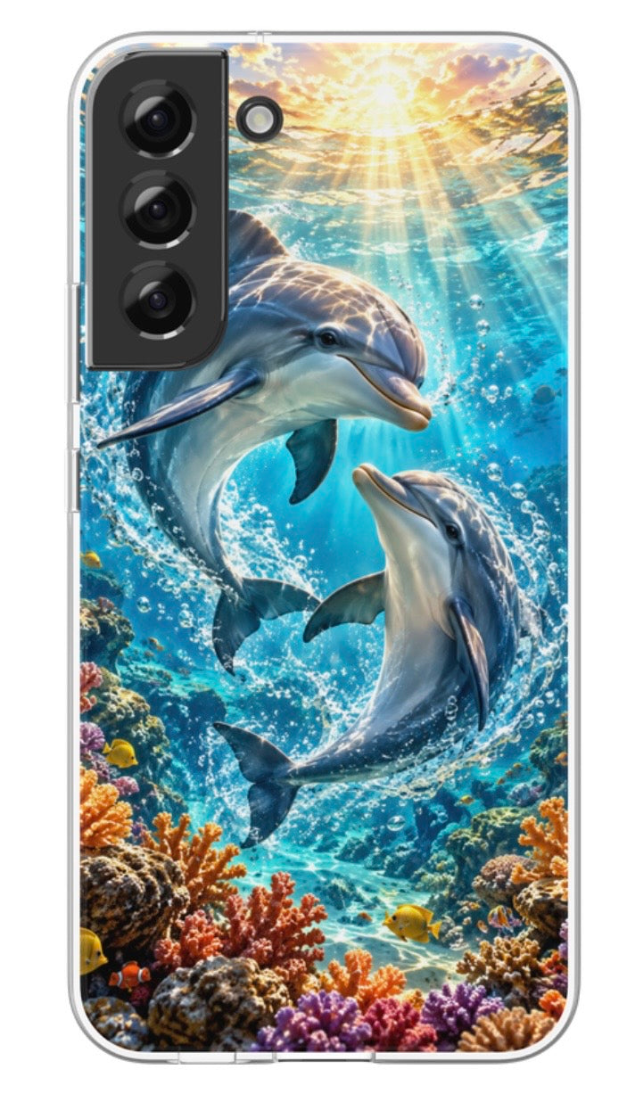 Crystal Dolphins phone case