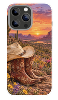 Desert Mushroom Sunset phone case