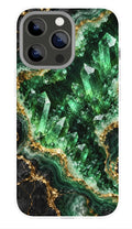 Emerald Crystal Cavern phone case mockup