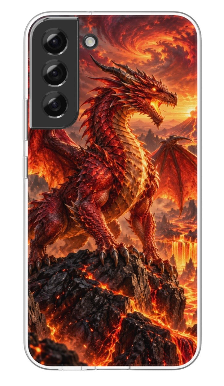 Fire Dragon Volcano phone case