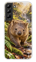 Forest Wombat phone case mockup