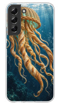 Golden Deep Sea Jellyfish phone case