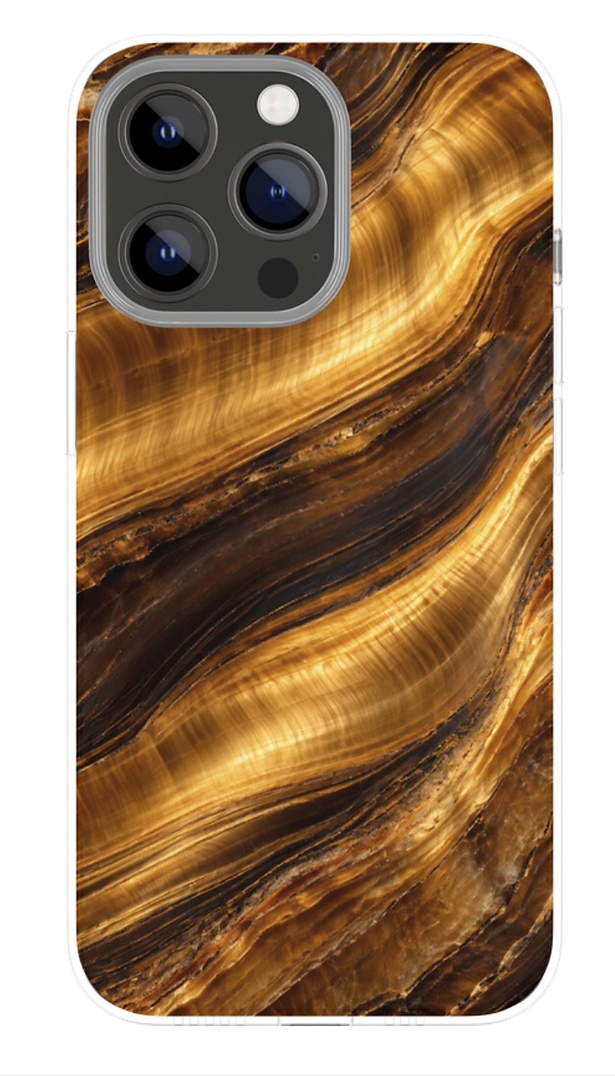 Golden Tiger's Eye phone case mockup