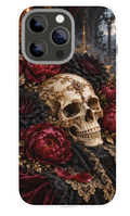 Gothic Rose Skulls phone case