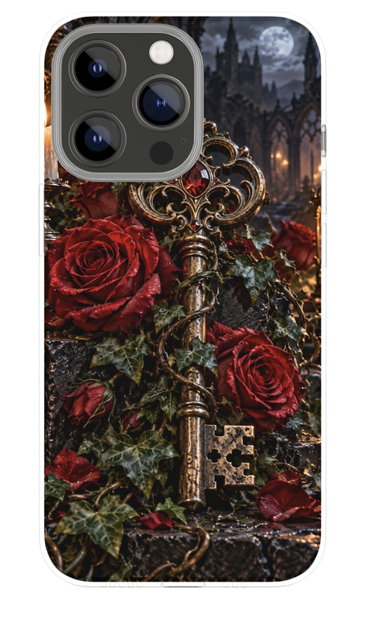 Gothic Rose Sword phone case mockup