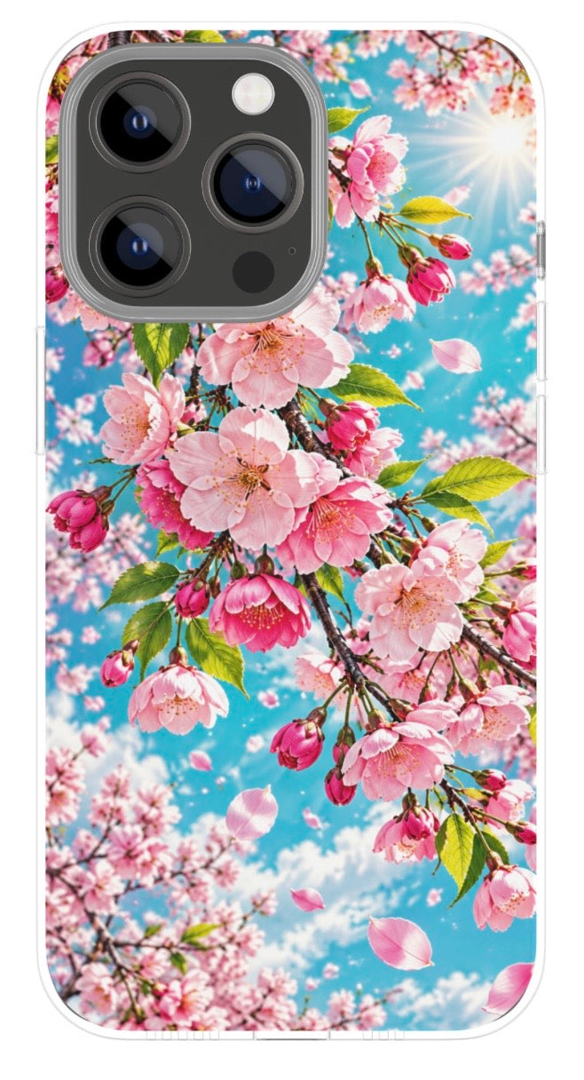 Blossoming Sakura Sky – phone case mockup