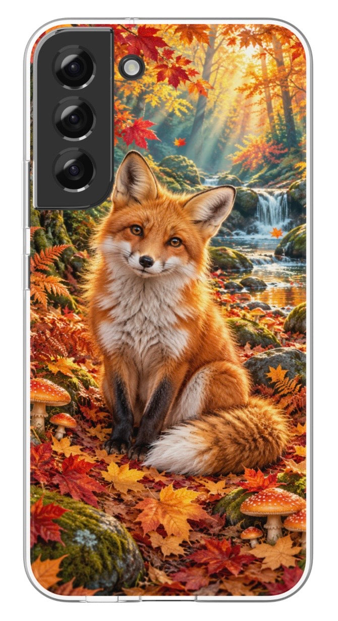 Autumn Fox Woodland phone case mockup