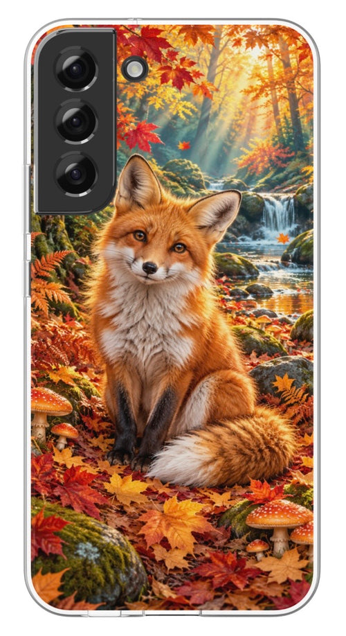 Autumn Fox Woodland phone case mockup