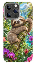 Tropical Sloth Sanctuary phone case