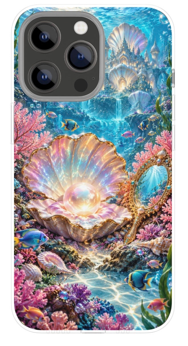 Pearl of the Coral Kingdom phone case
