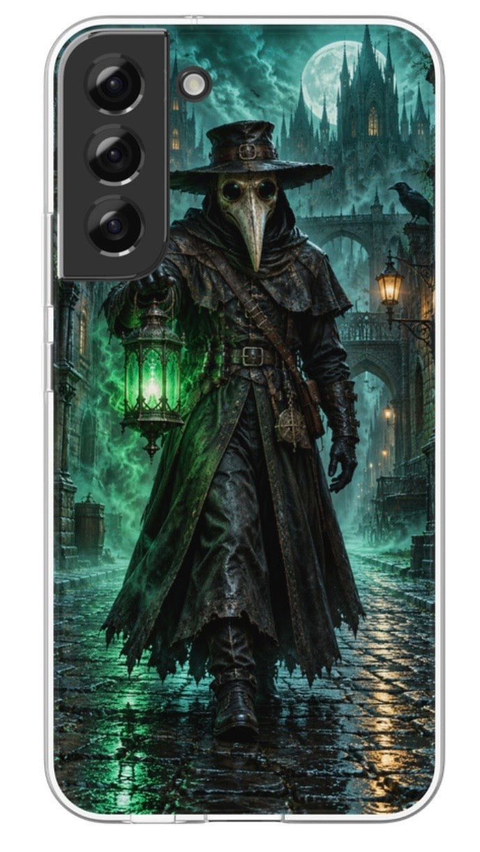 Emerald Plague Doctor phone case