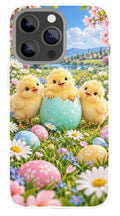 Easter Meadow Chicks phone case