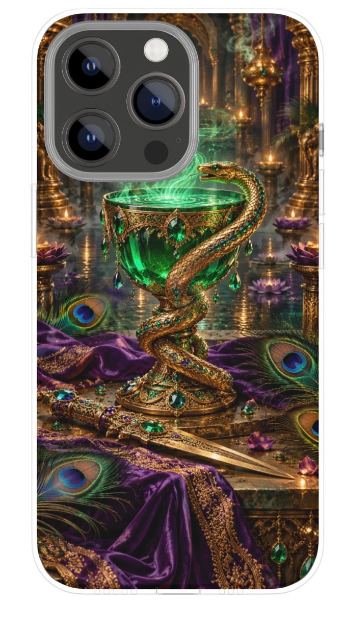 Emerald Serpent Crown phone case