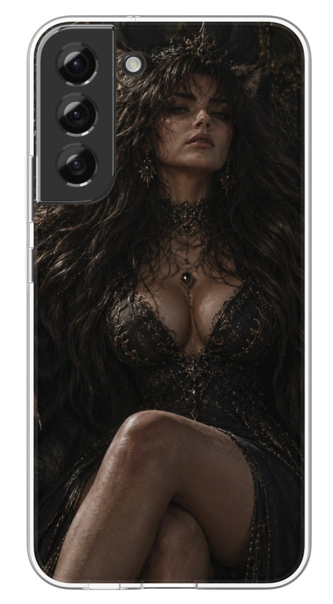 Midnight Wolf Queen phone case