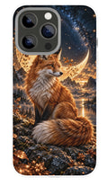 Moonlit Autumn Fox phone case mockup