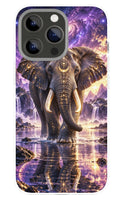Moonlit Elephant phone case mockup