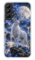 Moonlit White Stag phone case mockup