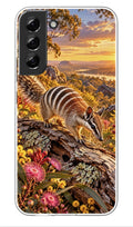 Numbat Outback Sunset phone case mockup