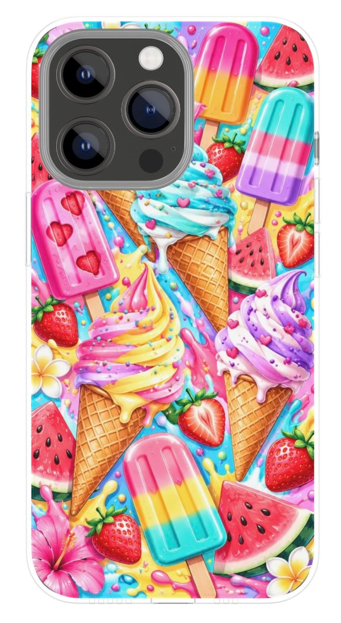 Pastel Ice Cream Party phone case
