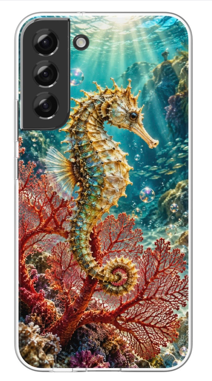 Seahorse Coral Garden phone case