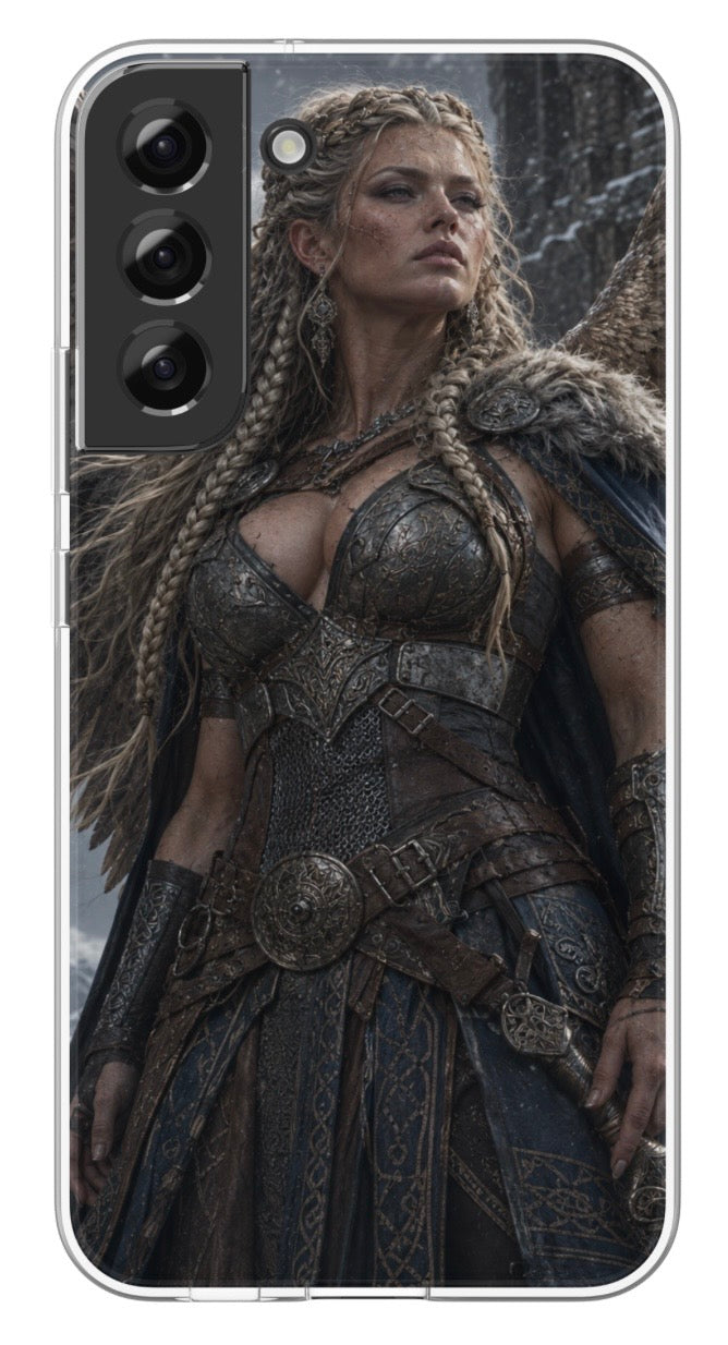 Silver Valkyrie Warrior phone case