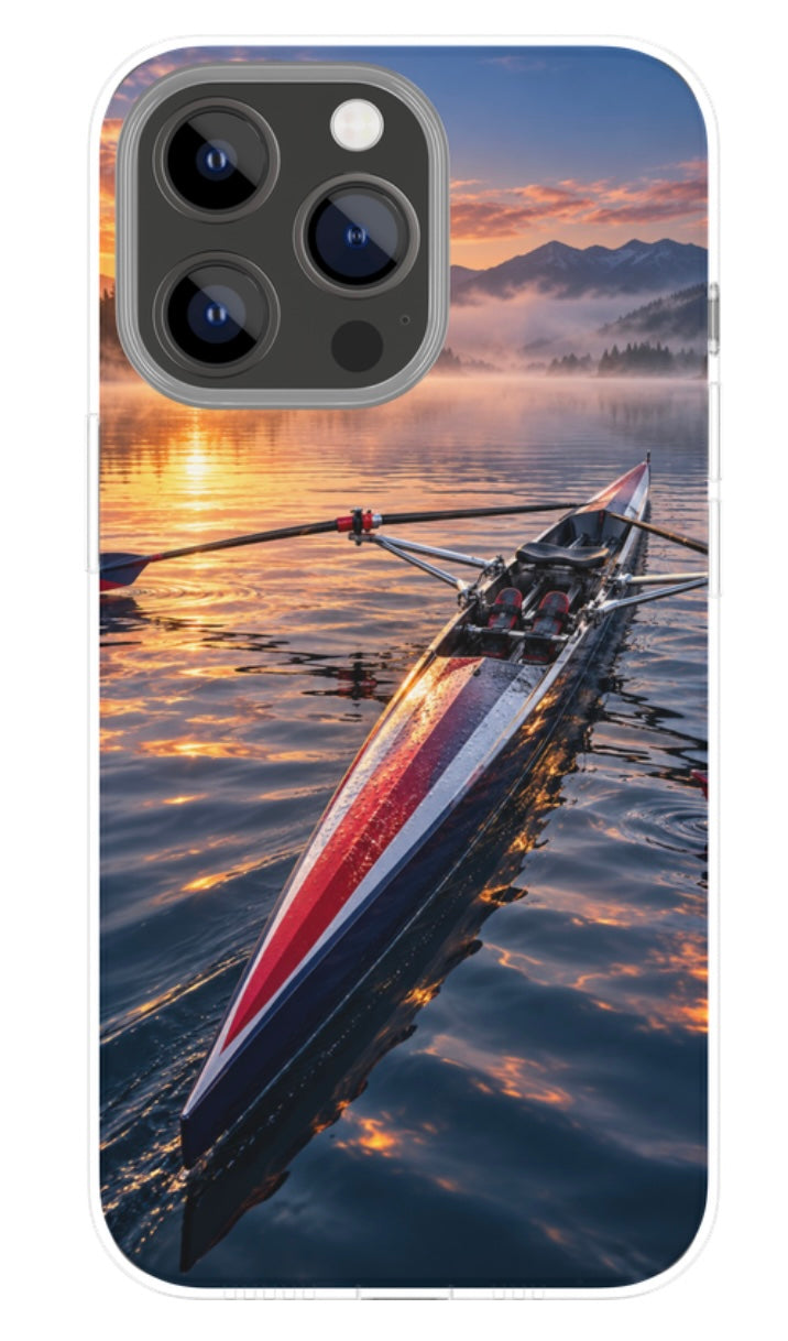 Speedboat Sunset phone case