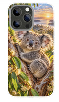 Sunlit Australian Koala phone case mockup