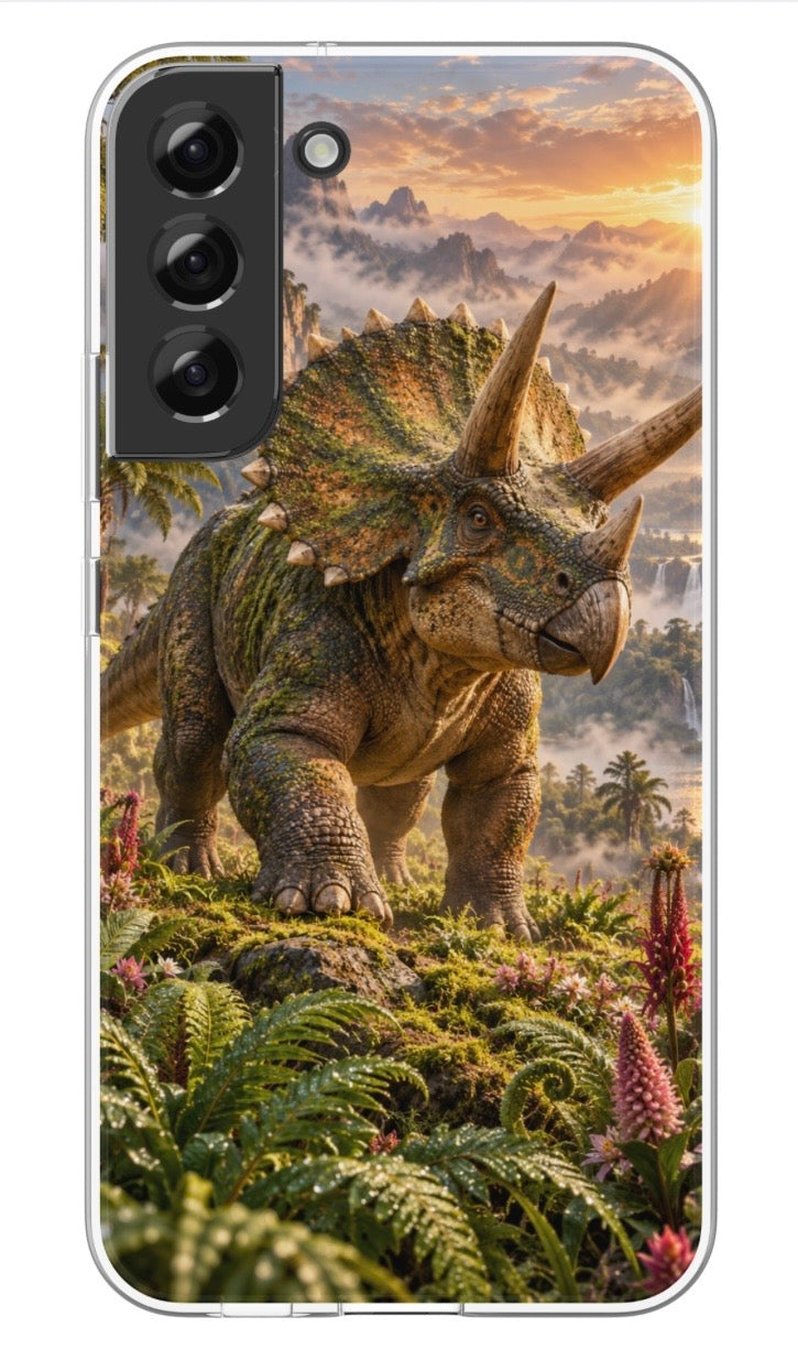 Triceratops Forest phone case