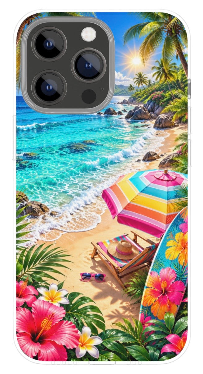 Tropical Beach Escape phone case