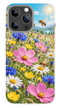 Wildflower Meadow Bees phone case